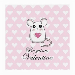 Cute Mouse - Valentines Day Medium Glasses Cloth (2-side) by Valentinaart