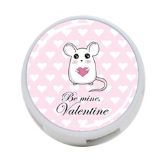 Cute Mouse - Valentines Day 4-port Usb Hub (one Side) by Valentinaart