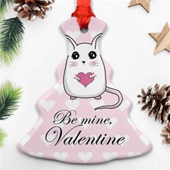 Cute Mouse - Valentines Day Ornament (christmas Tree)  by Valentinaart