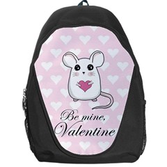 Cute Mouse - Valentines Day Backpack Bag by Valentinaart