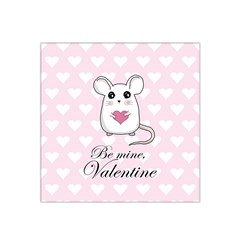 Cute Mouse - Valentines Day Satin Bandana Scarf by Valentinaart