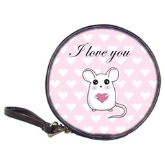 Cute Mouse - Valentines Day Classic 20-cd Wallets by Valentinaart