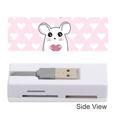 Cute Mouse - Valentines Day Memory Card Reader (stick)  by Valentinaart