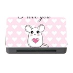 Cute mouse - Valentines day Memory Card Reader with CF Front