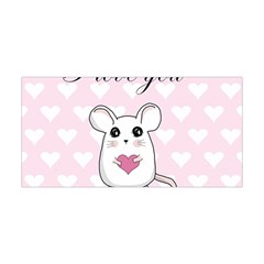 Cute Mouse - Valentines Day Yoga Headband by Valentinaart