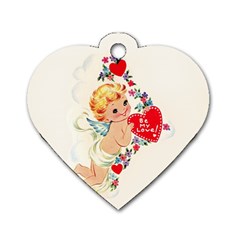 Cupid - Vintage Dog Tag Heart (one Side)