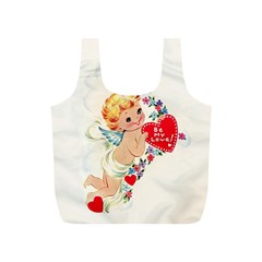 Cupid - Vintage Full Print Recycle Bags (s)  by Valentinaart