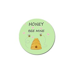 Bee Mine Valentines Day Golf Ball Marker by Valentinaart