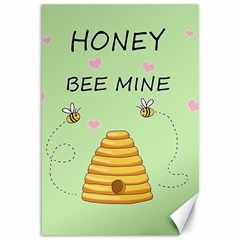 Bee Mine Valentines Day Canvas 12  X 18   by Valentinaart