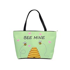 Bee Mine Valentines Day Shoulder Handbags by Valentinaart