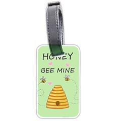 Bee Mine Valentines Day Luggage Tags (two Sides) by Valentinaart