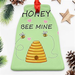 Bee Mine Valentines Day Ornament (bell) by Valentinaart