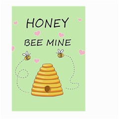 Bee Mine Valentines Day Large Garden Flag (two Sides) by Valentinaart