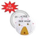 Bee mine Valentines day 1.75  Buttons (10 pack) Front