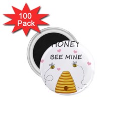 Bee Mine Valentines Day 1 75  Magnets (100 Pack)  by Valentinaart