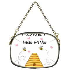 Bee Mine Valentines Day Chain Purses (two Sides)  by Valentinaart