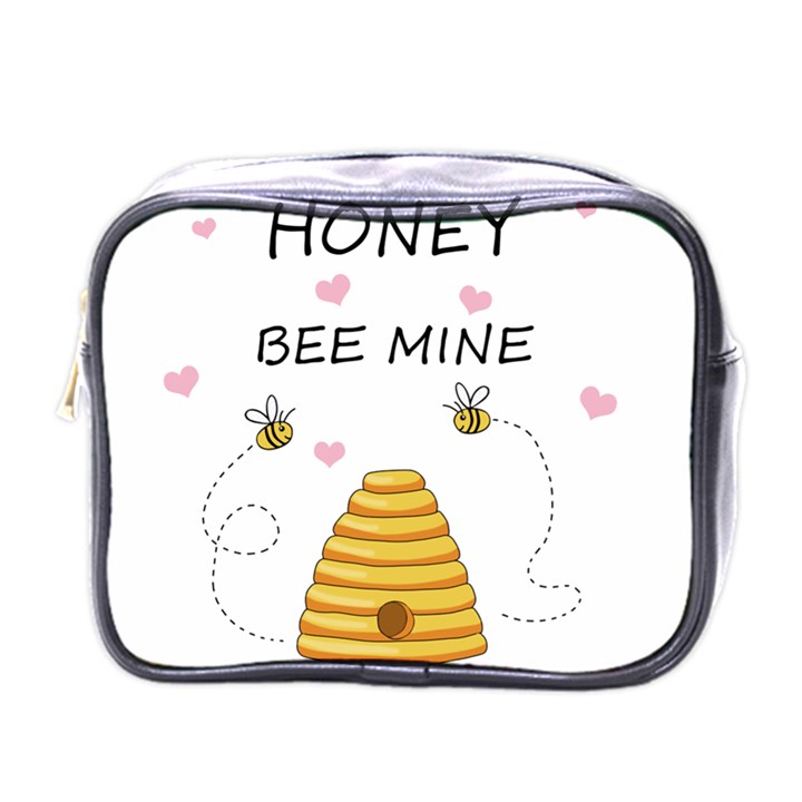 Bee mine Valentines day Mini Toiletries Bags