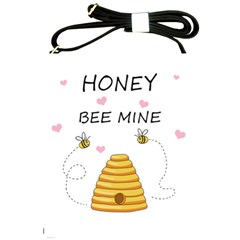 Bee Mine Valentines Day Shoulder Sling Bags by Valentinaart