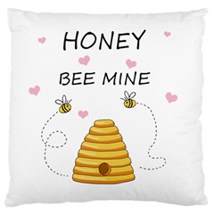 Bee Mine Valentines Day Standard Flano Cushion Case (one Side) by Valentinaart