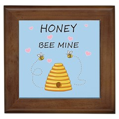 Bee Mine Valentines Day Framed Tiles by Valentinaart