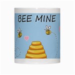 Bee mine Valentines day White Mugs Center