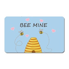 Bee Mine Valentines Day Magnet (rectangular) by Valentinaart