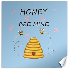 Bee Mine Valentines Day Canvas 12  X 12   by Valentinaart