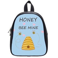 Bee Mine Valentines Day School Bag (small) by Valentinaart