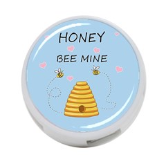 Bee Mine Valentines Day 4-port Usb Hub (one Side) by Valentinaart