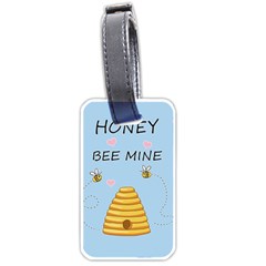 Bee Mine Valentines Day Luggage Tags (one Side)  by Valentinaart