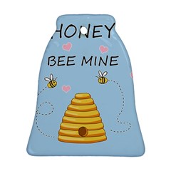 Bee Mine Valentines Day Ornament (bell) by Valentinaart