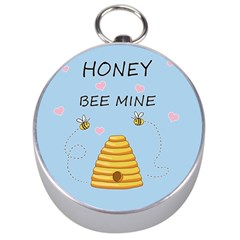 Bee Mine Valentines Day Silver Compasses by Valentinaart