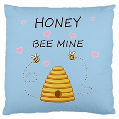 Bee Mine Valentines Day Standard Flano Cushion Case (two Sides) by Valentinaart