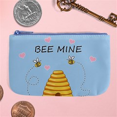 Bee Mine Valentines Day Large Coin Purse by Valentinaart