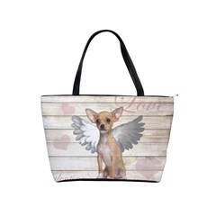 Vintage chihuahua - Valentines day Shoulder Handbags