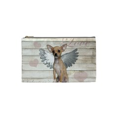 Vintage chihuahua - Valentines day Cosmetic Bag (Small) 