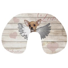 Vintage chihuahua - Valentines day Travel Neck Pillows