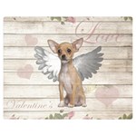 Vintage chihuahua - Valentines day Double Sided Flano Blanket (Medium)  60 x50  Blanket Front