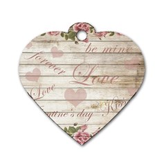 Vintage chihuahua - Valentines day Dog Tag Heart (Two Sides)