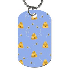 Bee Pattern Dog Tag (one Side) by Valentinaart