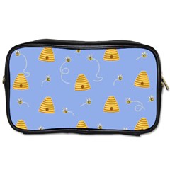 Bee Pattern Toiletries Bags by Valentinaart