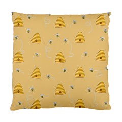 Bee Pattern Standard Cushion Case (two Sides) by Valentinaart