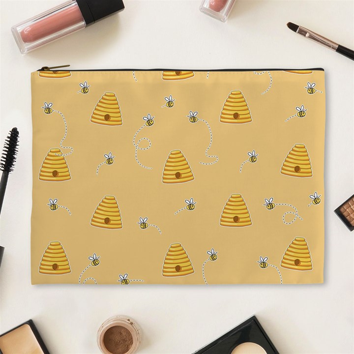 Bee pattern Cosmetic Bag (XL)