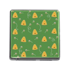 Bee Pattern Memory Card Reader (square) by Valentinaart