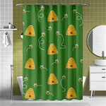 Bee pattern Shower Curtain 48  x 72  (Small)  Curtain(48  X 72 ) - 42.18 x64.8  Curtain(48  X 72 )