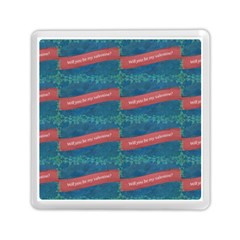 Valentine Day Pattern Memory Card Reader (square)  by dflcprints