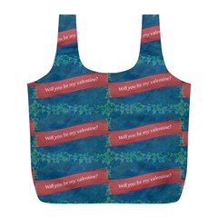 Valentine Day Pattern Full Print Recycle Bags (l)  by dflcprints