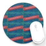 Valentine Day Pattern Round Mousepads Front