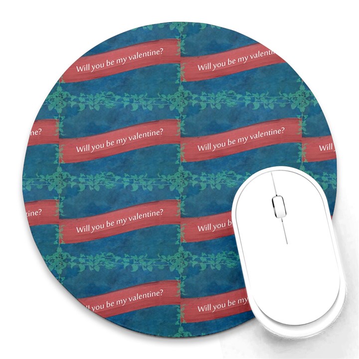 Valentine Day Pattern Round Mousepads