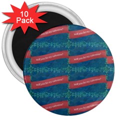 Valentine Day Pattern 3  Magnets (10 Pack)  by dflcprints